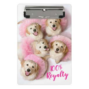 Princess Dogs in Tiaras Mini Clipboard