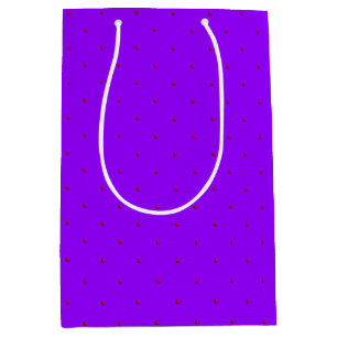 Princess Dots-PINK on PURPLE-GIFT BAG M