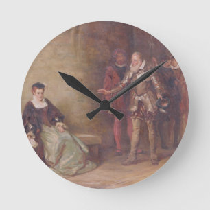 Princess Elizabeth (1533-1603) at the Tower (oil o Round Clock