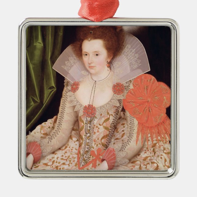 Princess Elizabeth, daughter of James I, 1612 Metal Tree Decoration (Front)