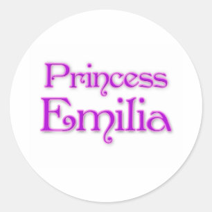 Princess Emilia Classic Round Sticker