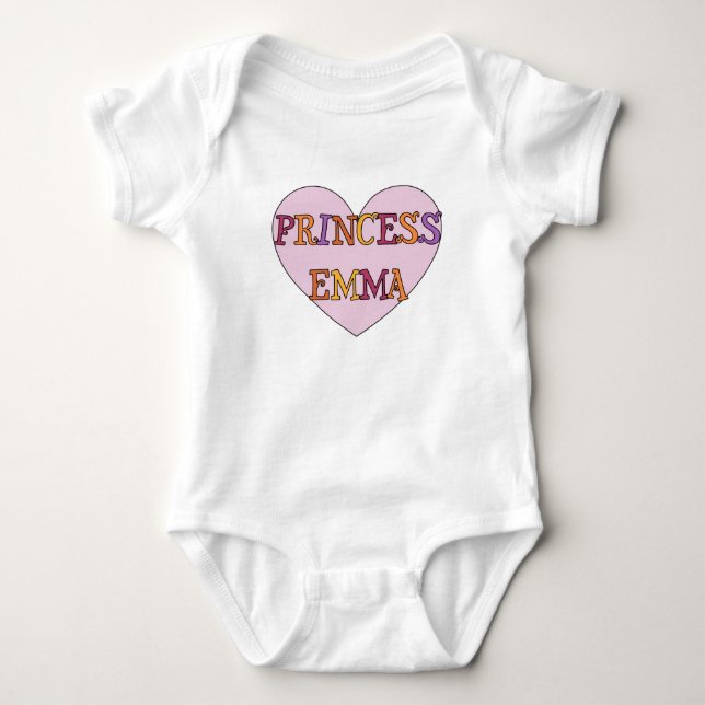 Princess Emma Baby Bodysuit (Front)