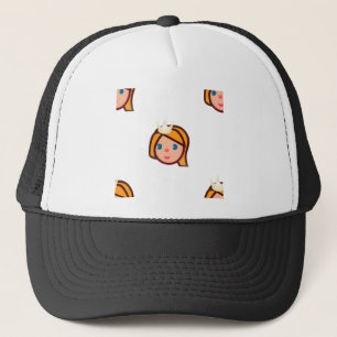 princess emoji trucker hat