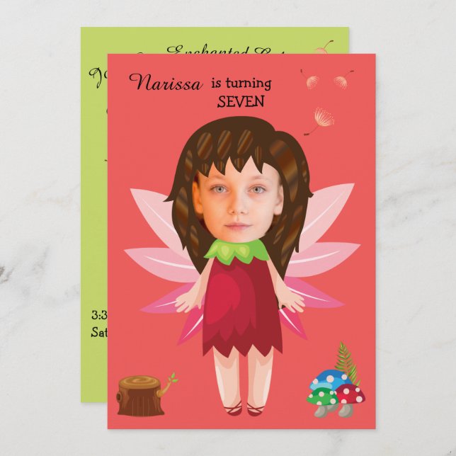 Princess Fairy Tale Birthday Invitation (Front/Back)