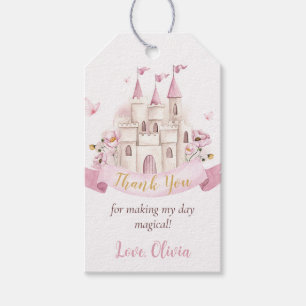 Princess Fairytale Castle Girl Birthday Gift Tag