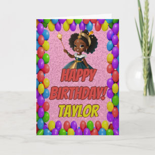 Princess Fairytale Royal Pretty Greeting Birthday Card