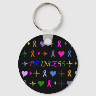 Princess Fashion Keychain Black