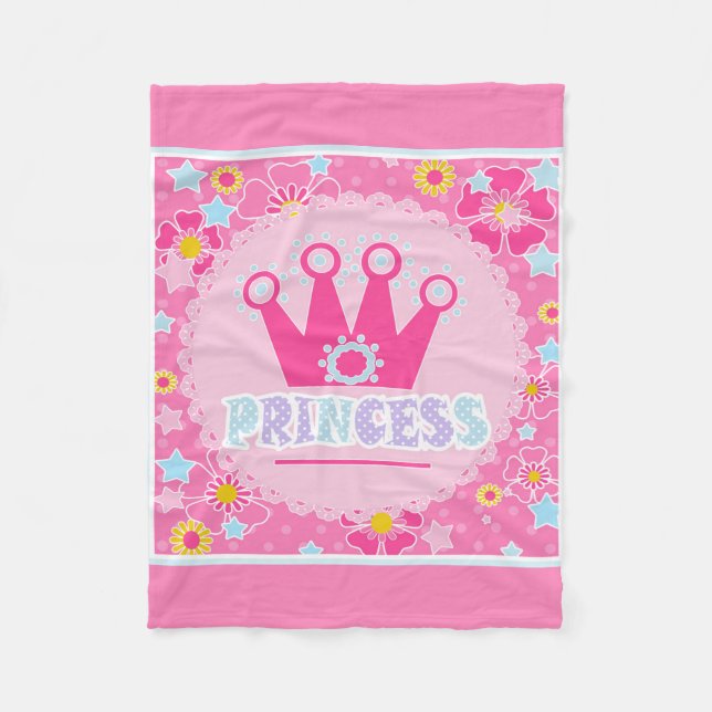 Princess . fleece blanket (Front)