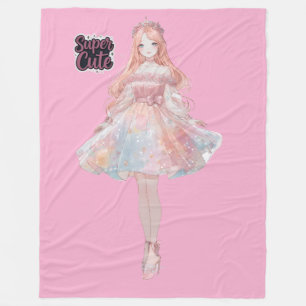 Princess Fleece Blanket Cosy Fairytale Throw E