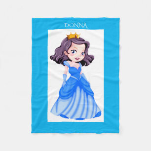 Princess fleece blanket. Personalised name. Blanket