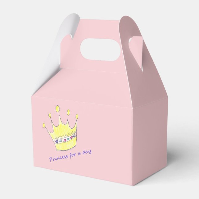 Princess for a day Party Favour Box (Front Side)