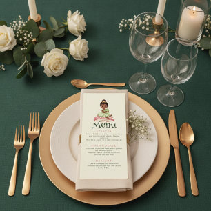 Princess Frog Baby Shower Menu