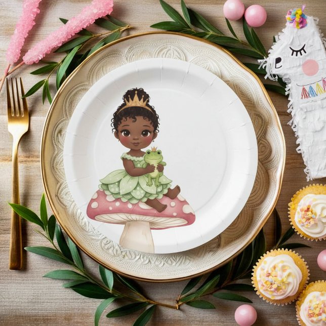 Princess Frog Baby Shower Paper Plate (Creator Uploaded)