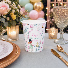 Princess Frog Baby Shower Woodland Paper Cups