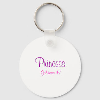 Princess, Galatians 4:7 Key Ring