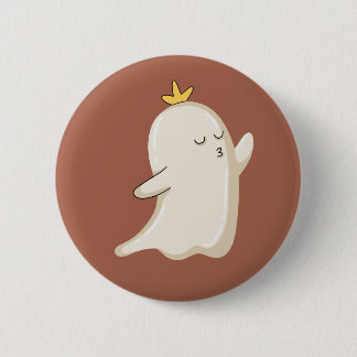 Princess Ghost Blowing a Kiss 6 Cm Round Badge