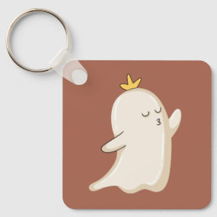 Princess Ghost Blowing a Kiss Key Ring