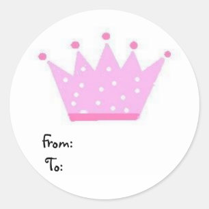 Princess gift sticker