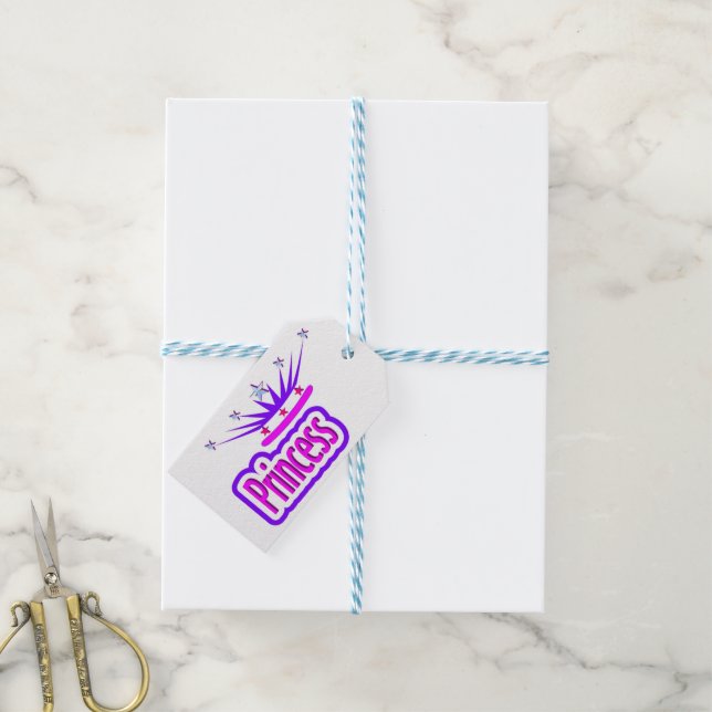PRINCESS GIFT TAGS (With Twine)