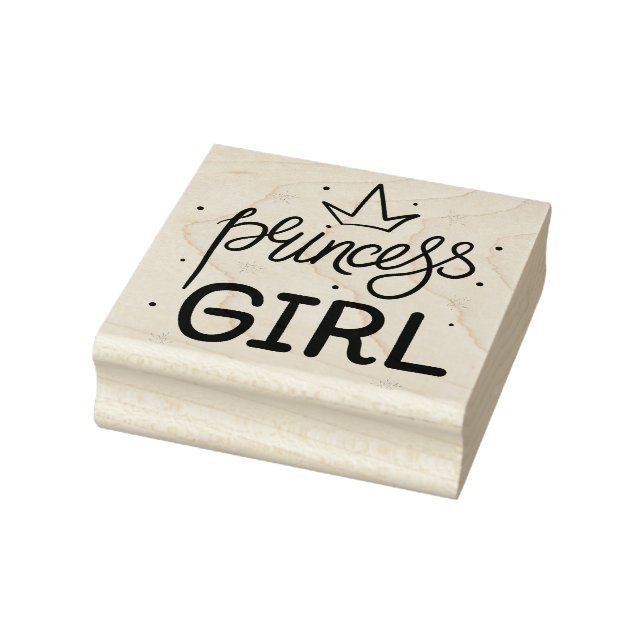 Princess Girl Rubber Stamp (Stamp)