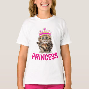 PRINCESS Girls Cat T-Shirts