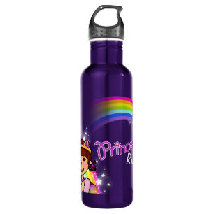 Princess girls named rainbow drinks bottle