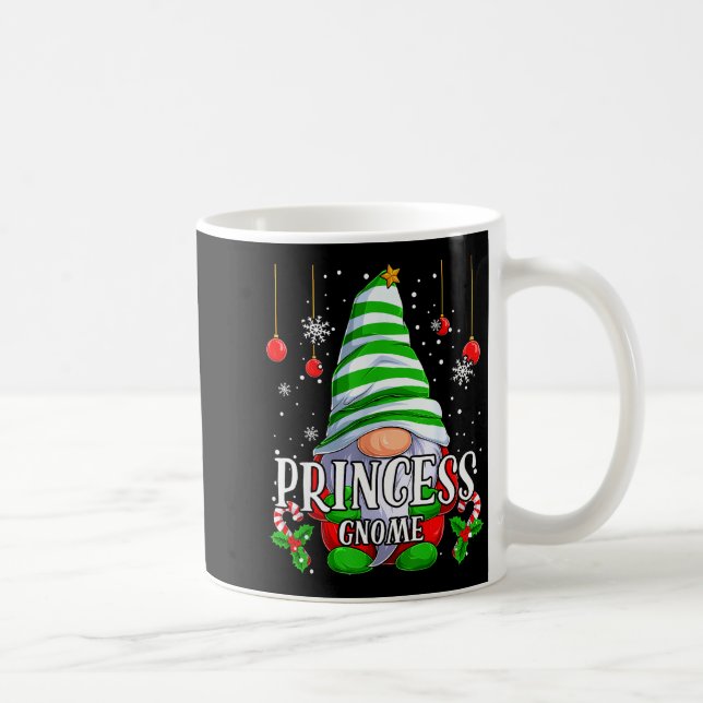 Princess Gnome Christmas Pajamas Matching Family G Coffee Mug (Right)