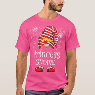 Princess Gnome Girls Kids Funny Christmas Matching T-Shirt