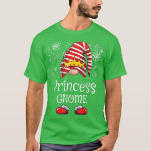 Princess Gnome Girls Kids Funny Christmas Matching T-Shirt