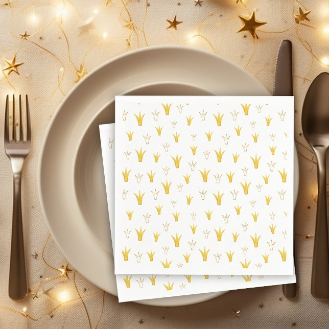 Princess Gold Crown Napkin (Creator Uploaded)