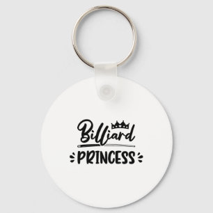 Princess Graphic Pool Billard Snooker Billard Cue Key Ring