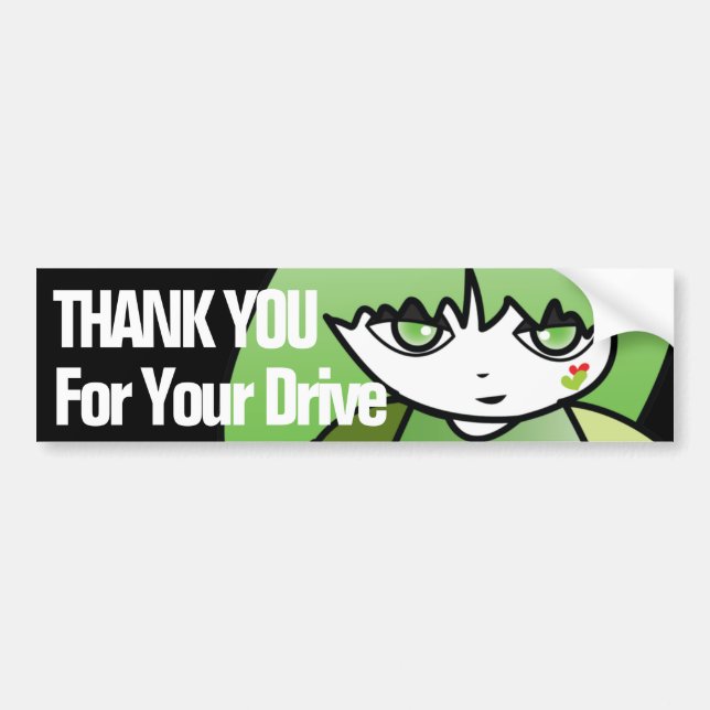 Princess Green Bumper Sticker (Front)