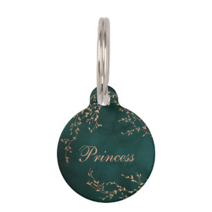 Princess Green Sage Elegant Pet Tag