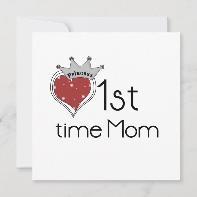 Princess Heart 1st Time Mum Gifts (Front)