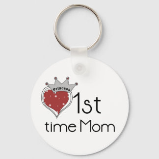 Princess Heart 1st Time Mum Tshirts and Gifts Key Ring