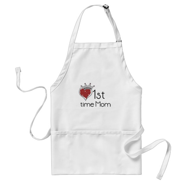 Princess Heart 1st Time Mum Tshirts and Gifts Standard Apron (Front)