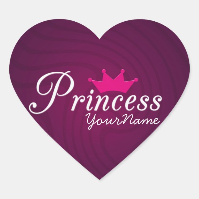 Princess Heart Stickers (Front)