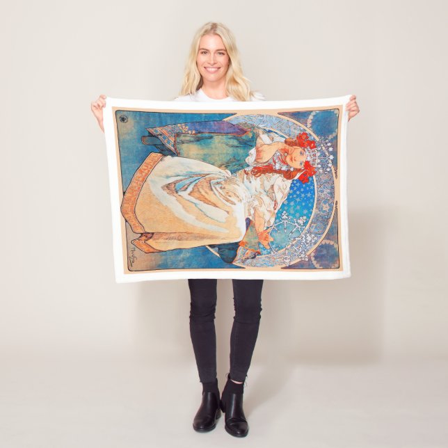 Princess Hyacinth, Mucha Fleece Blanket (In Situ)