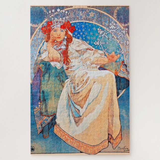 Princess Hyacinth, Mucha Jigsaw Puzzle (Vertical)