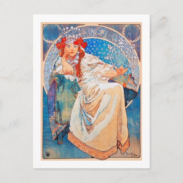 Princess Hyacinth, Mucha Postcard (Front)