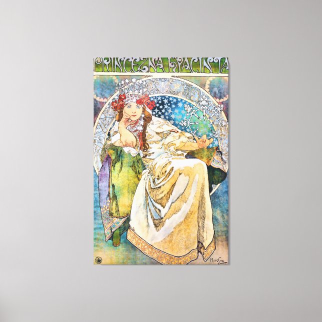 Princess Hyacinth Vintage Theatre Advertisement Canvas Print (Front)