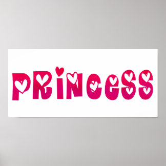 Princess in Hearts Poster