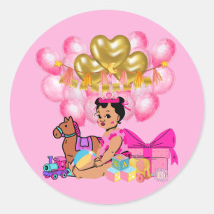 Princess in Pink  Classic Round Sticker