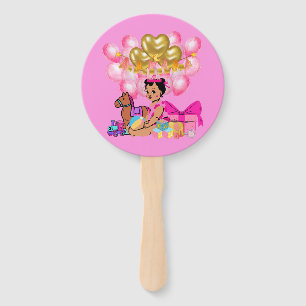Princess in Pink Hand Fan