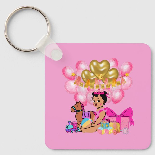 Princess in Pink  Key Ring (Front)