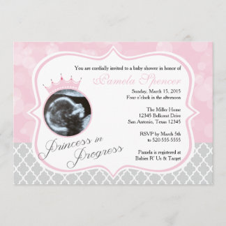 Princess in Progress, Baby Shower Invitation