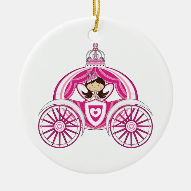 Princess in Royal Carriage Ornament (Front)