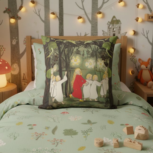 Princess in the Forest Sibylle Von Olfers Cushion (Creator Uploaded)