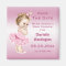 Princess in Tutu Baby Shower Save the Date Pink