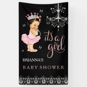 Princess It's a Girl Baby Shower Banner